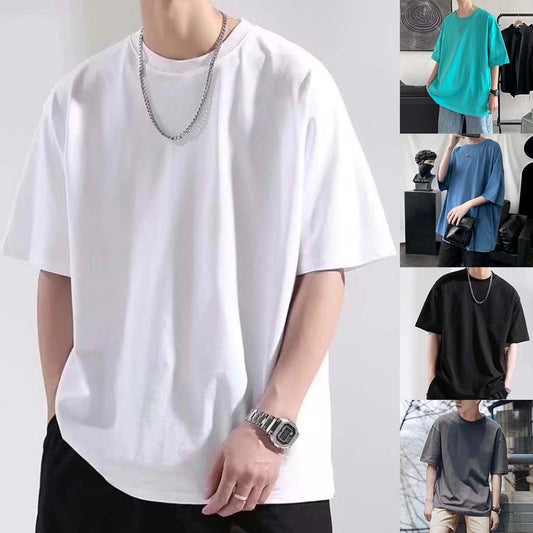 For Daily Wear Men's Oversized Tee Casual Wear Holiday Party Breathable Fabric