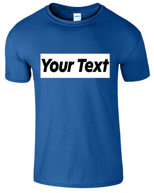 Personalized Custom Print Your Own Text On Customized Men's T Shirt New USA Gift