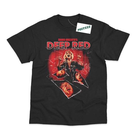 Deep Red (1975) Movie Poster Style Inspired Direct To Garment Printed T-Shirt