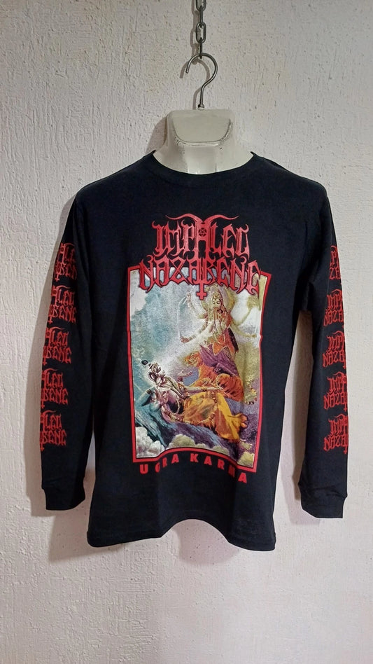 Impaled Nazarene ugra karma long sleeve shirt black metal nifelheim beherit