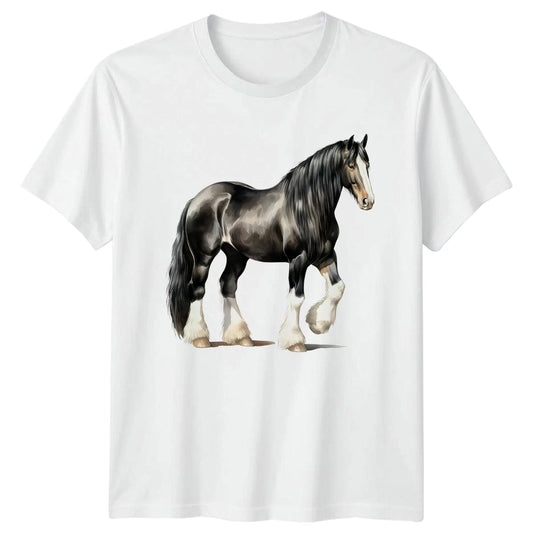Watercolor Horse T-Shirt Equestrian Wildlife Gift For Him And Her