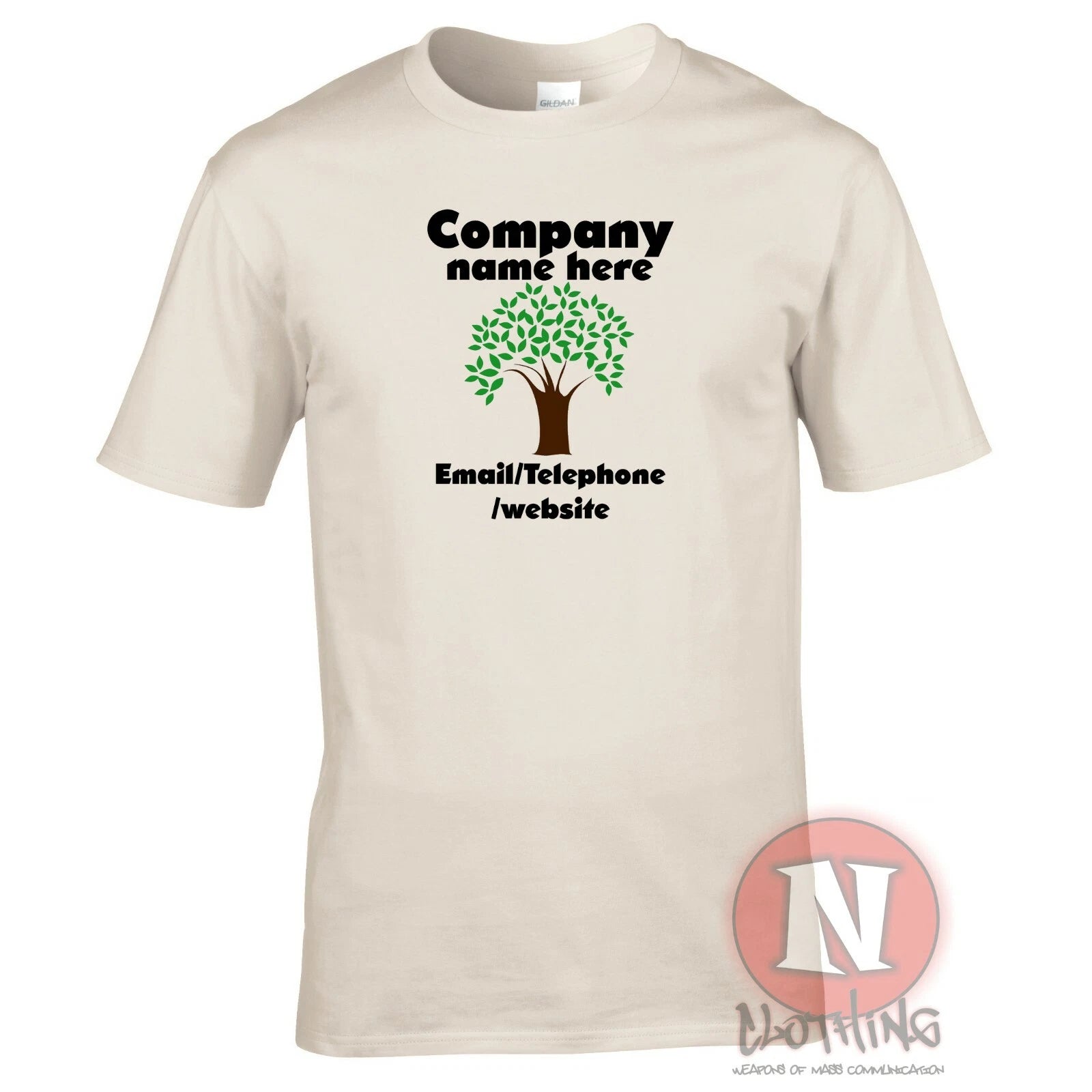 Arborist Tree surgeon custom t-shirt personalise gardening work wear customize