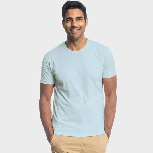 True Classic Classic Baby Blue Crew Neck T-Shirt New