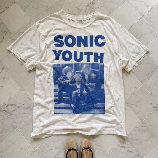 Sonic Youth Vintage Blue Graphic Tee