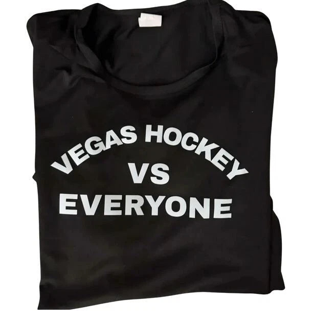 VEGAS HOCKEY VS. EVERYONE T SHIRT GILDEN