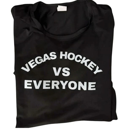 VEGAS HOCKEY VS. EVERYONE T SHIRT GILDEN