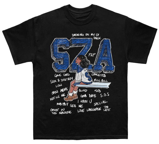 SZA Graphic T Shirt Y2K R&B Music Artist Tee Streetwear Cotton Unisex S-3XL