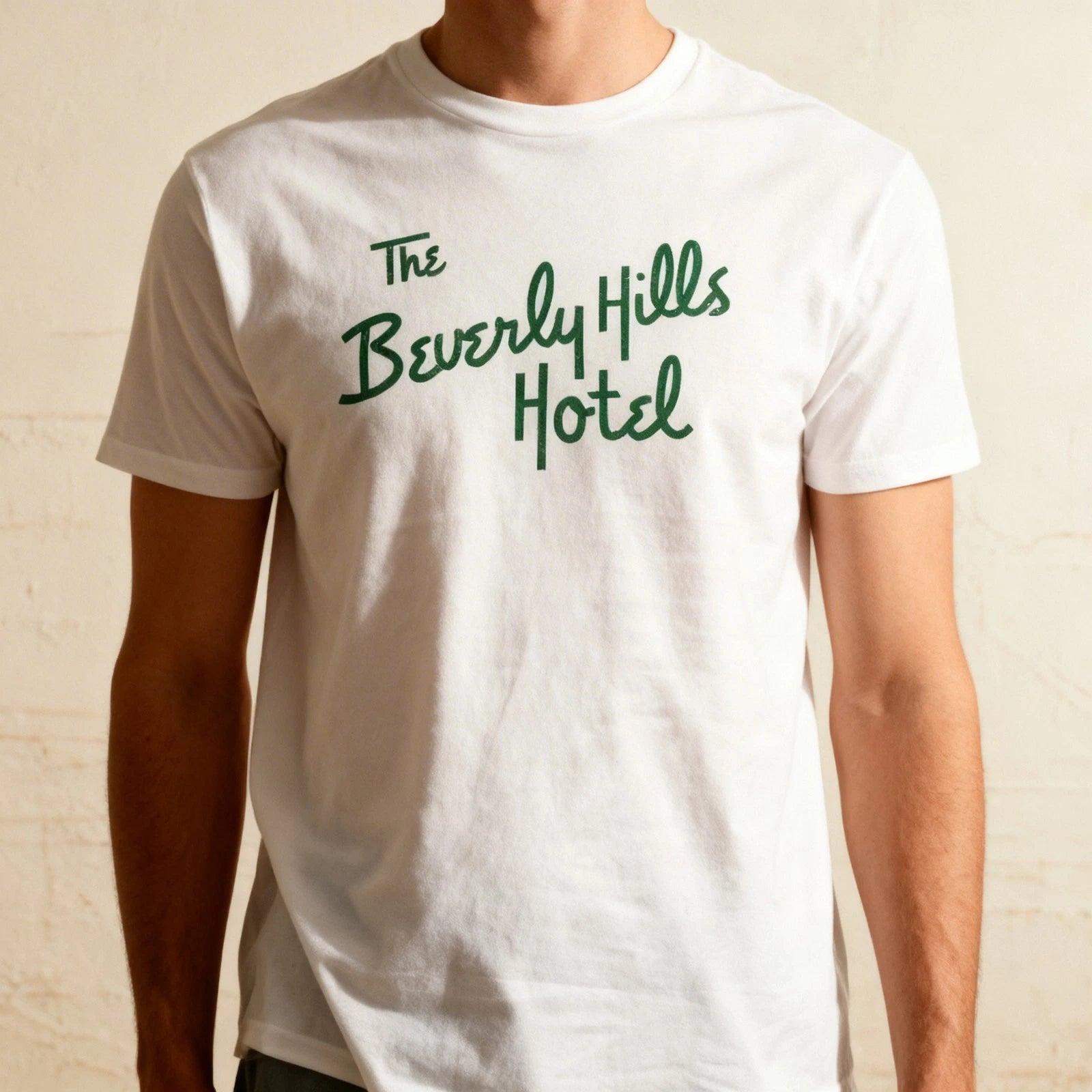 The beverly Hills Hotel Graphic T shirt White