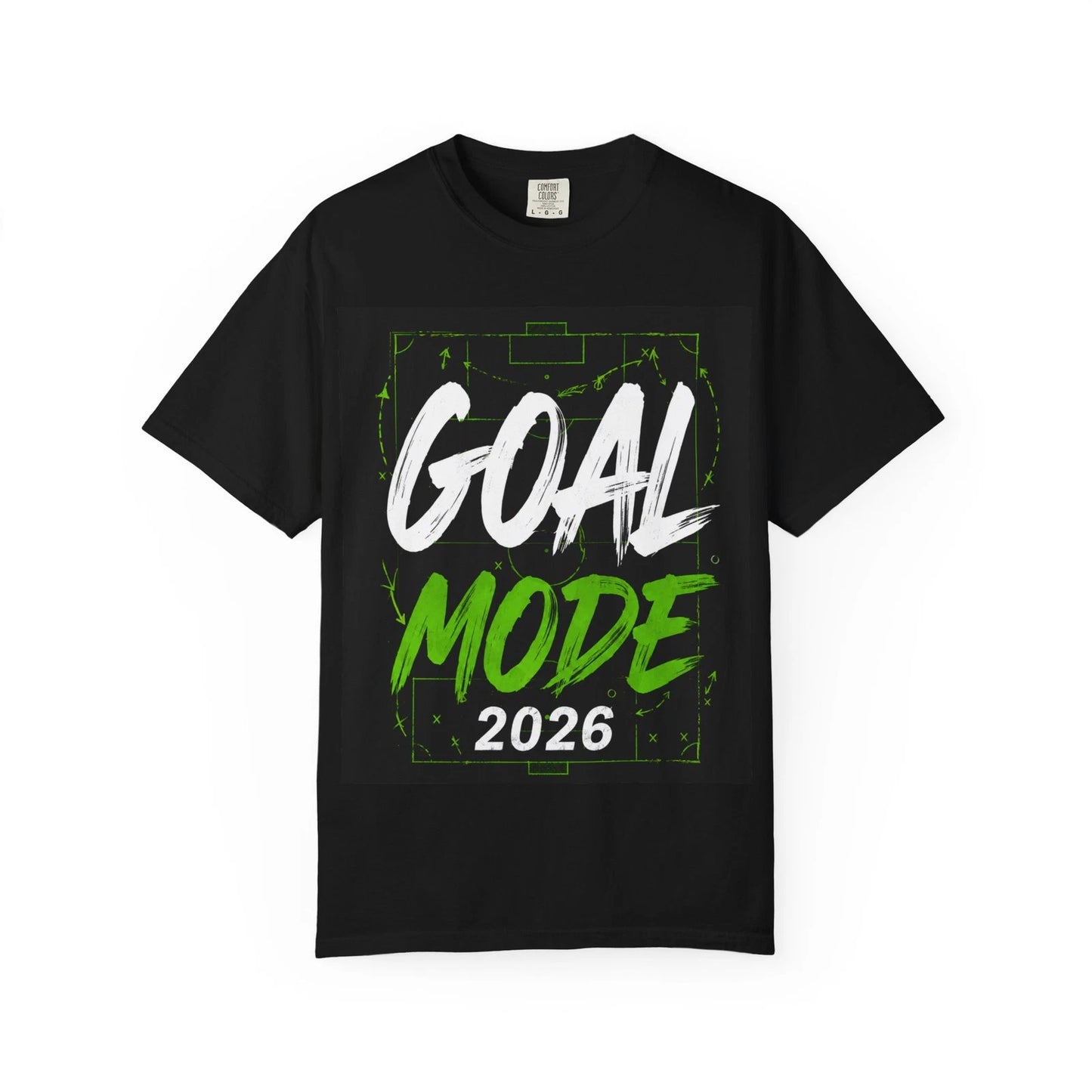 Goal Mode 2026 T-Shirt | Soccer Pitch Graphic