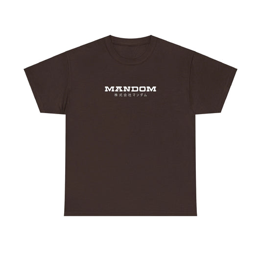 Mandom 1970s Logo T-Shirt - Vintage Japan Kitsch Charles Bronson Gift Tee Retro