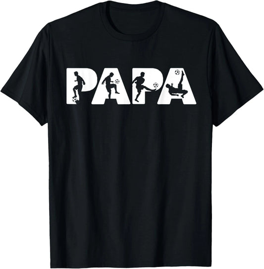 Mens Soccer Dad T Shirt_ Funny Papa Soccer Father Gift Unisex T-Shirt