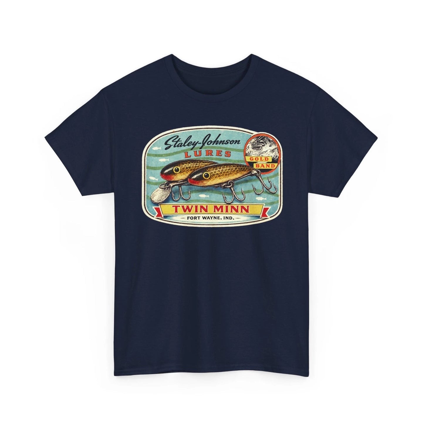 Staley-Johnson Twin Minn Gold Band Fort Wayne IN Fishing Lure Collector T-Shirt