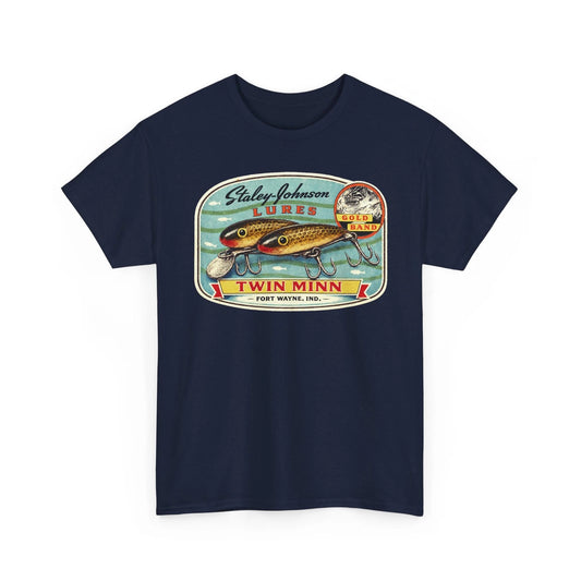 Staley-Johnson Twin Minn Gold Band Fort Wayne IN Fishing Lure Collector T-Shirt