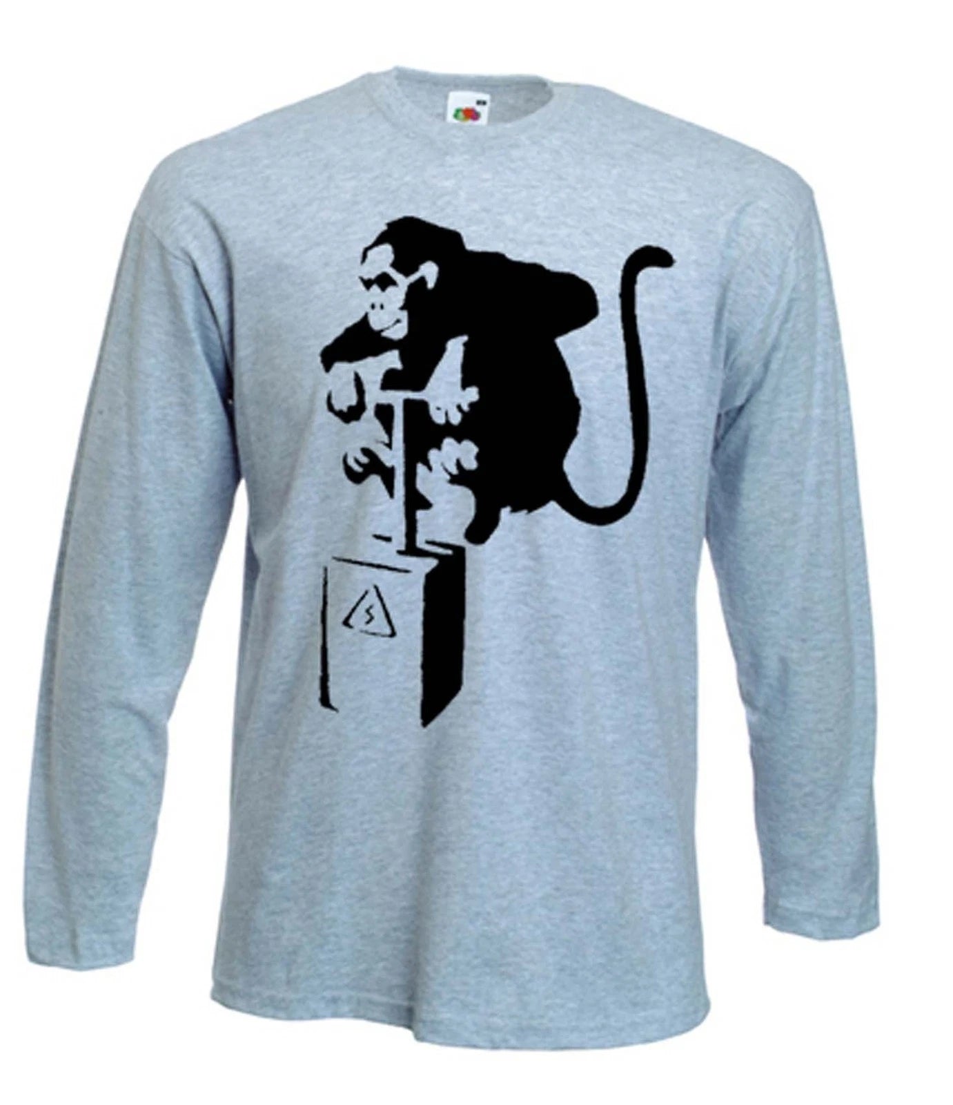 BANKSY DETONATOR MONKEY LONG SLEEVE T-SHIRT - Urban Art - Choice Of Colours