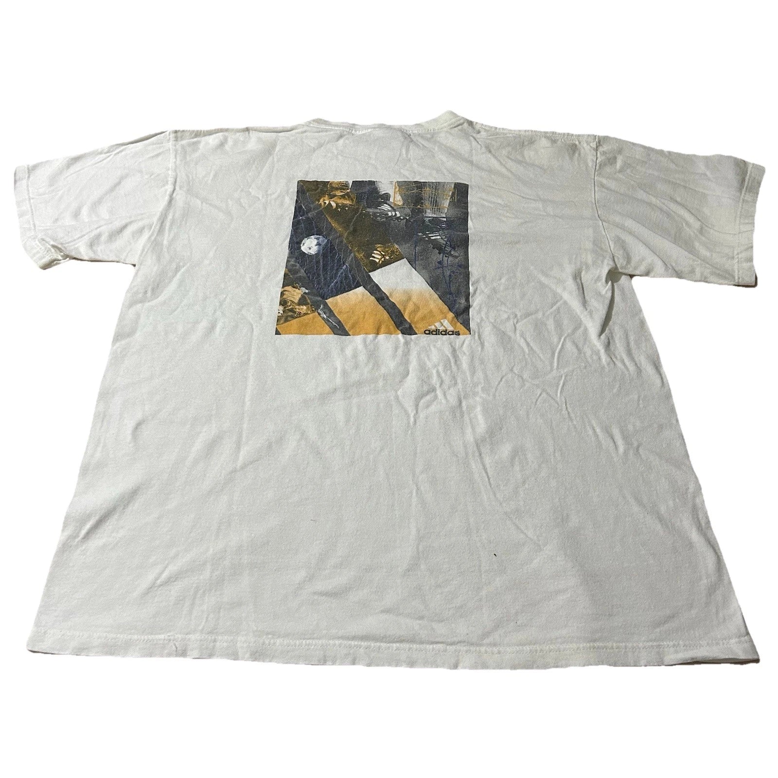 Vintage 90s Adidas Soccer Shirt Size Large
