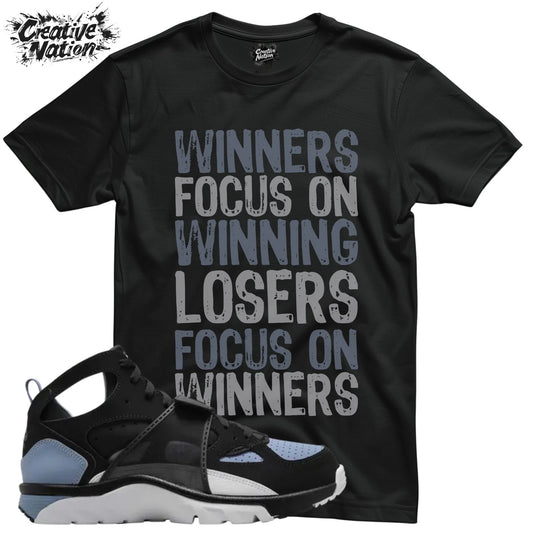 Shirt To Match Air Trainer Huarache Cool Blue Black Unisex Tee Gym Shirt
