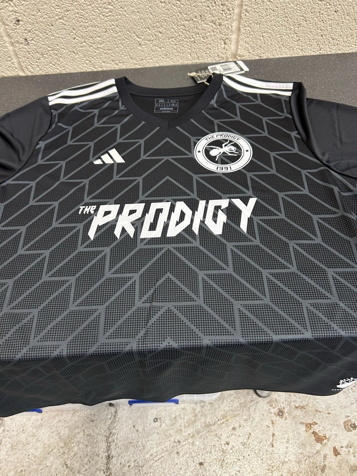 The Prodigy Keith Flint Football Shirt  Adidas custom Size XL