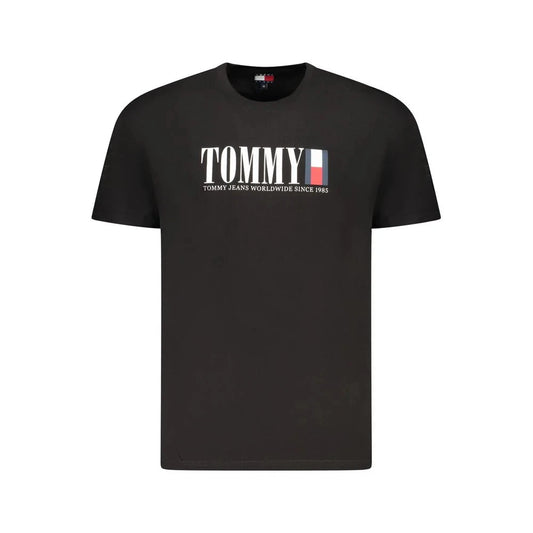 Tommy Hilfiger "Black Cotton Men's T-Shirt"