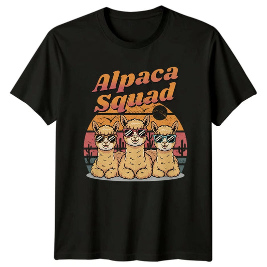 Alpaca Squad Womens T-Shirt Alpaca Animals Gift For Her