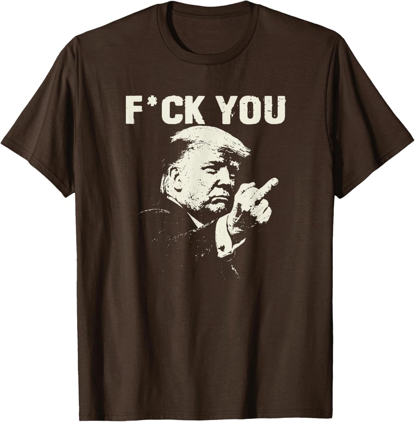 Trump Middle Finger 2026 Meme Funny Trump Flipping Unisex T-Shirt