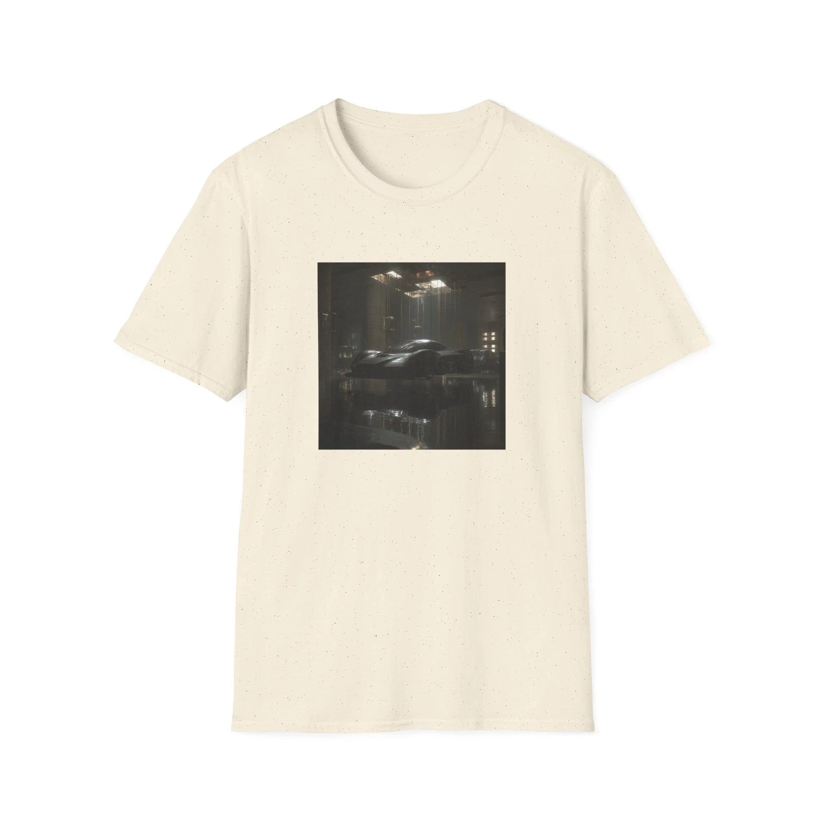 Noir City Car T Shirt | Urban Night Photography Graphic Tee | Unisex