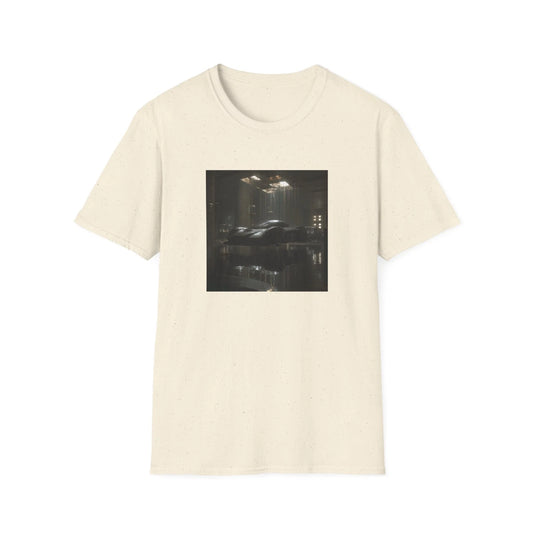 Noir City Car T Shirt | Urban Night Photography Graphic Tee | Unisex