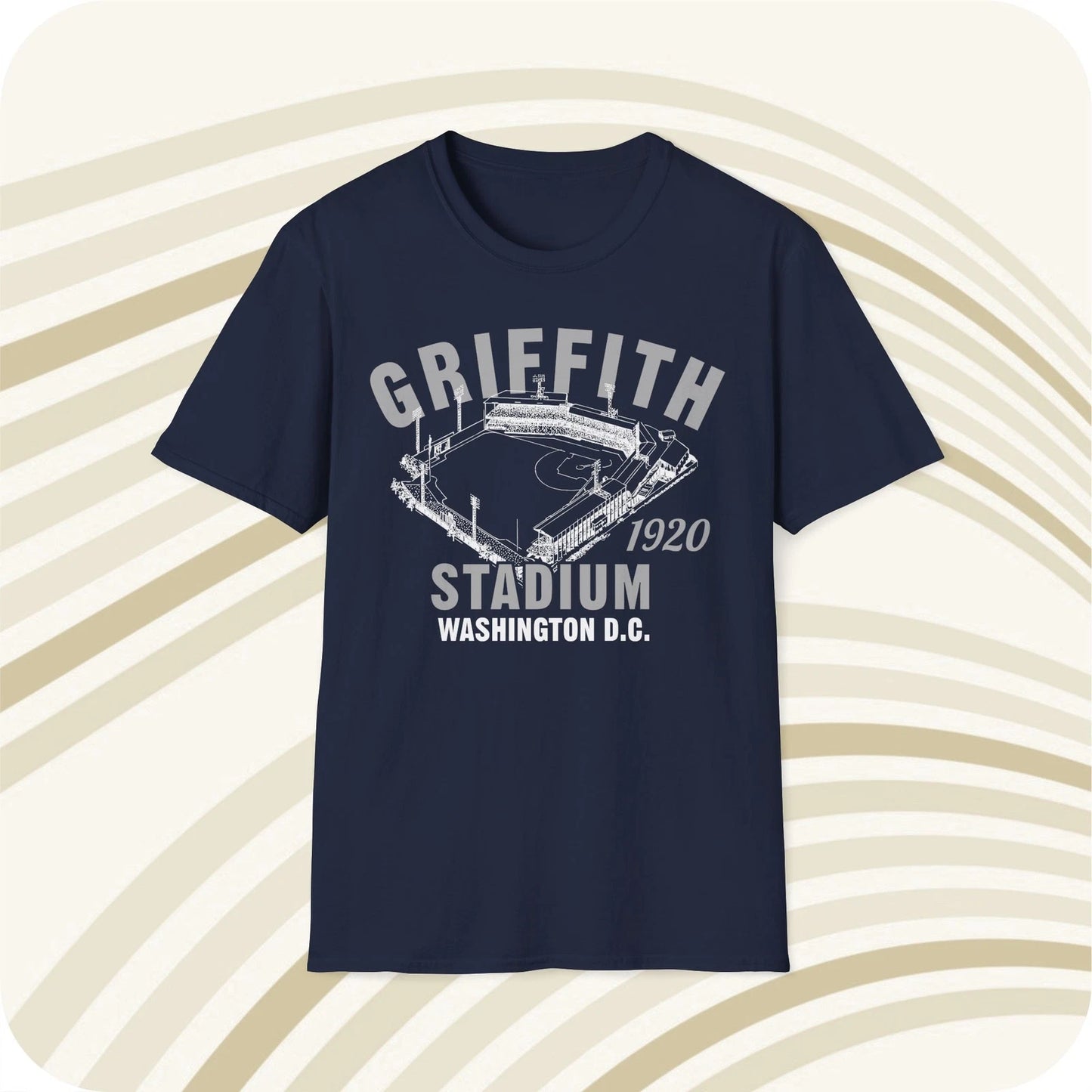 Griffith Stadium 1920 Classic Cut Baseball T-Shirt - Washington Senators