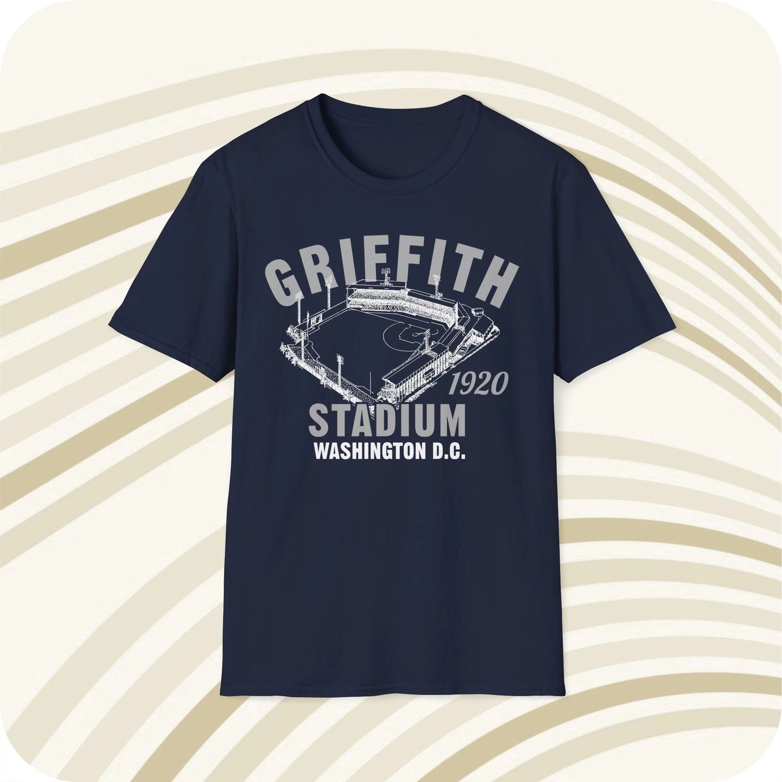 Griffith Stadium 1920 Classic Cut Baseball T-Shirt - Washington Senators