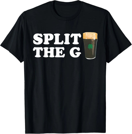 Retro Funny Split The G St. Patrick's Day Irish Beer Unisex T-Shirt