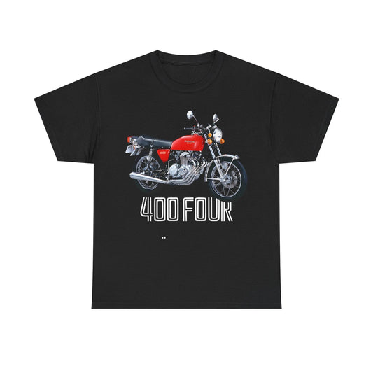 CB400 Four Classic Honda Motorcycle Heavy Cotton Tee , Sizes S-5XL Printed USA