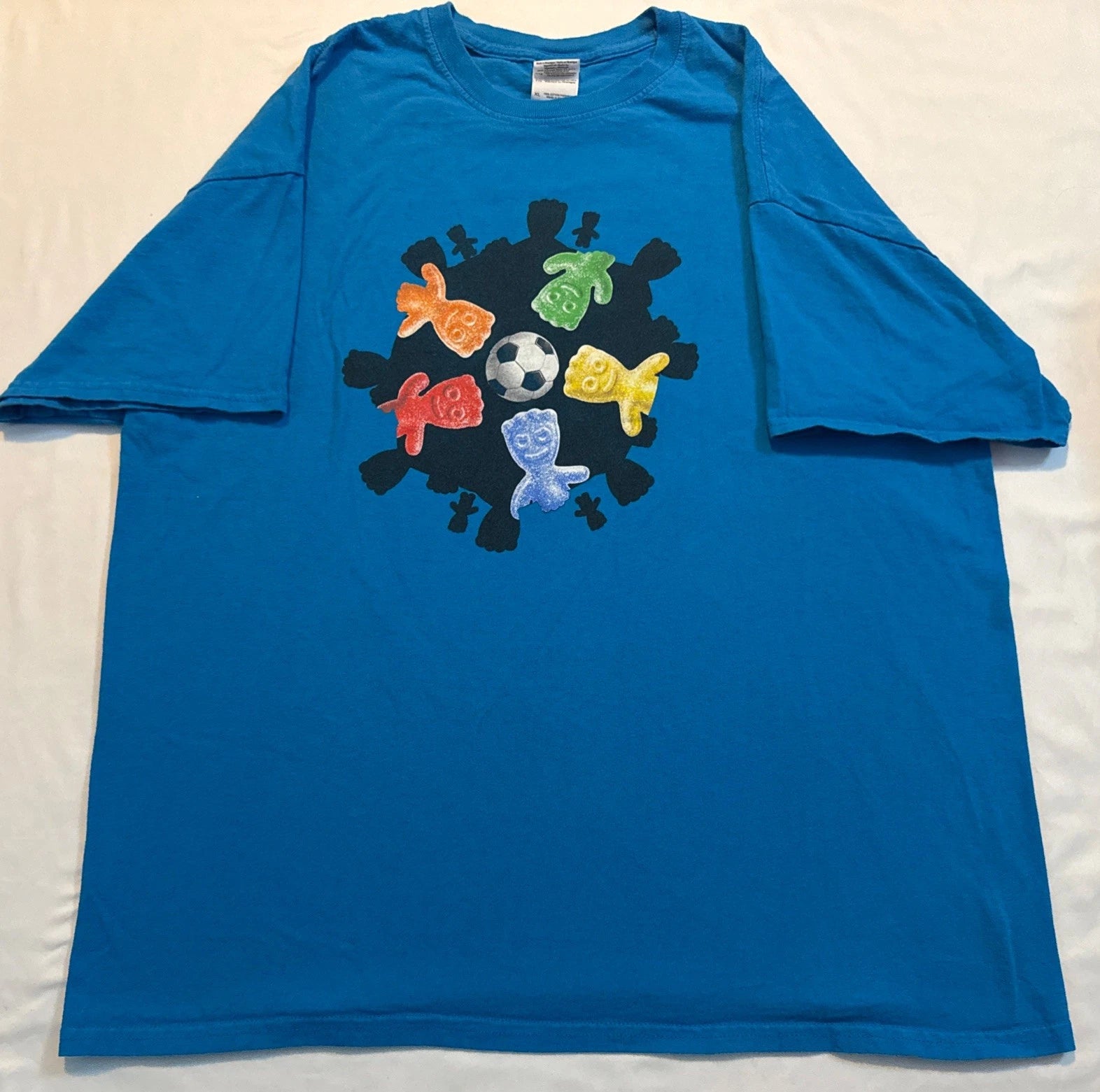 Sour Patch Kids Candy Promo Tshirt Size XL Soccer