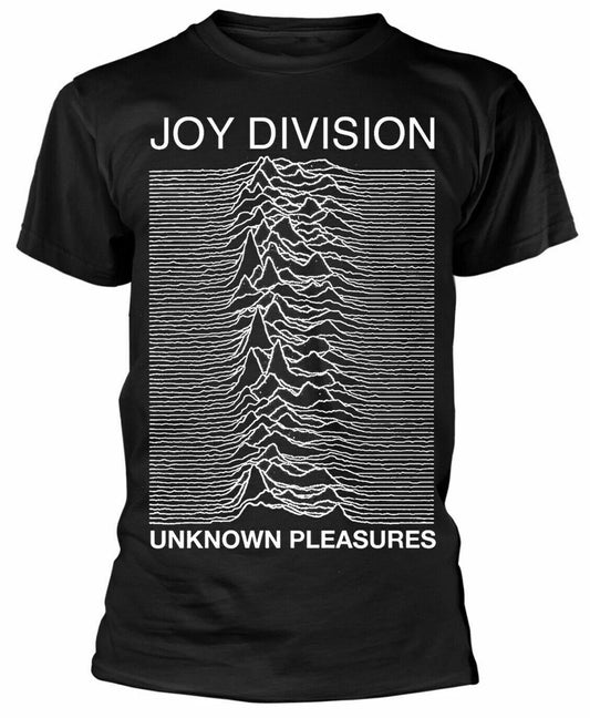 Official Joy Division Unknown Pleasures Mens Black T Shirt Joy Division Tee