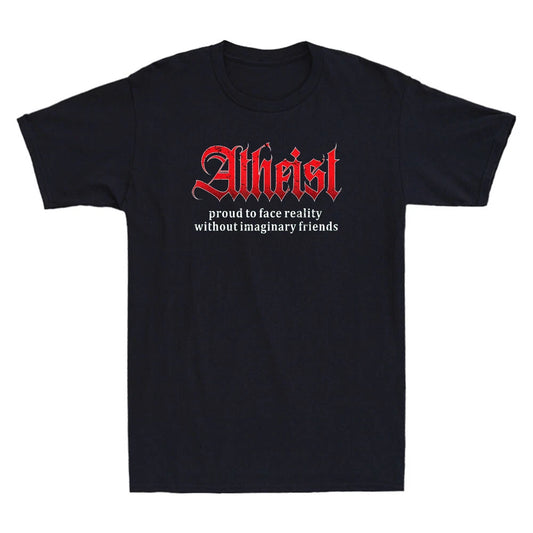 Proud Atheist Atheism Religion Science Agnostic Freethinker Retro Men's T-Shirt