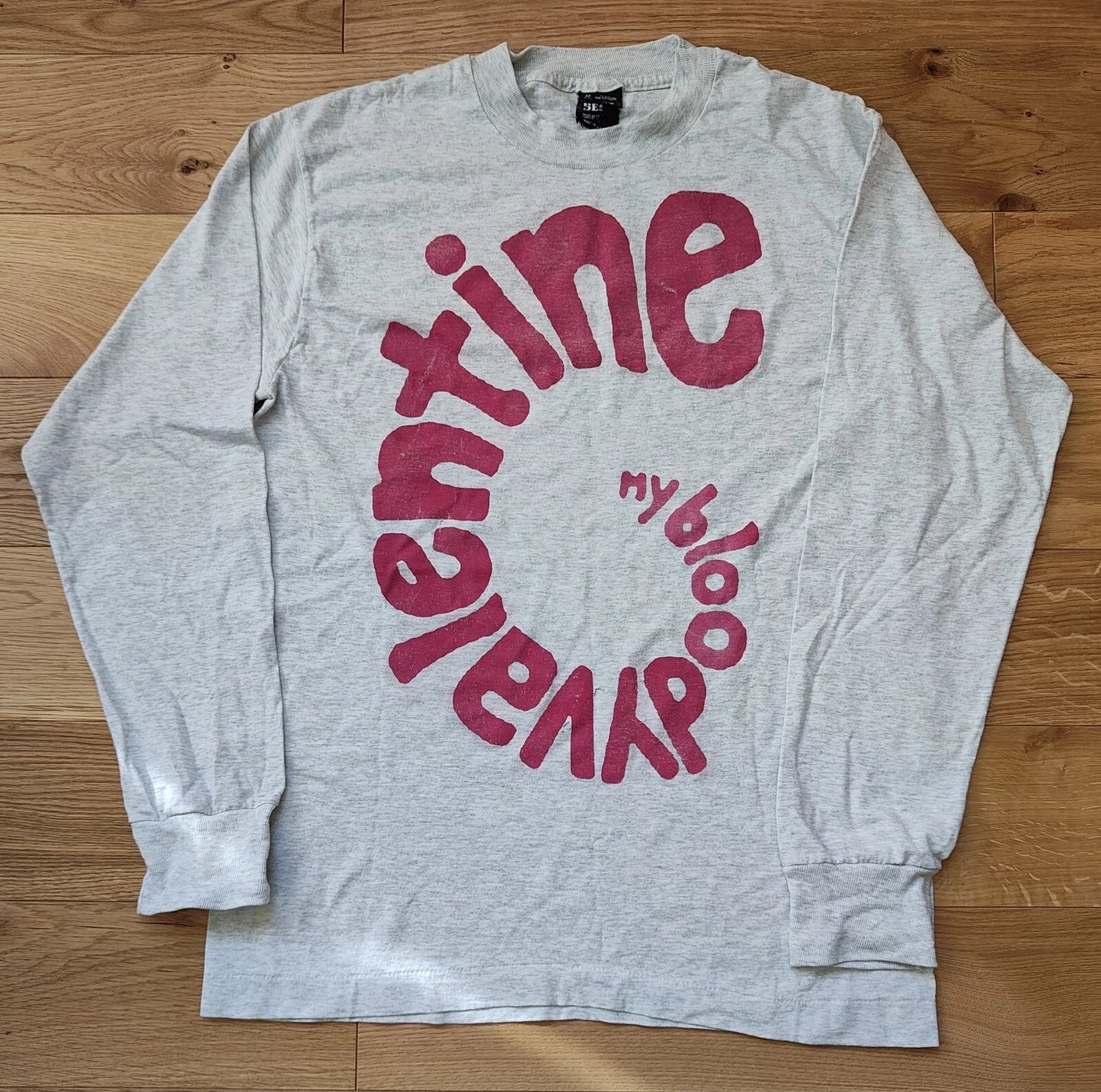 My Bloody Valentine T-shirt Loveless Spiral  Long Sleeve Grey