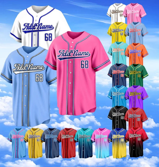 Custom Classic Baseball Jersey,Personalized  Printed Team Shirt