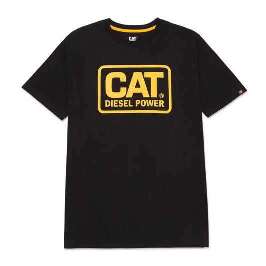 Caterpillar Men Diesel Power Tee Black/Yellow XXL  Apparel