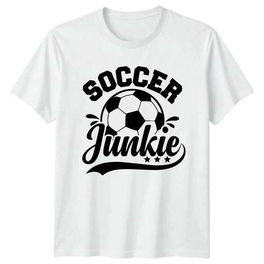 Soccer Junkie T-Shirt Funny Sports Fan Soccer Christmas Gift For Him And Her