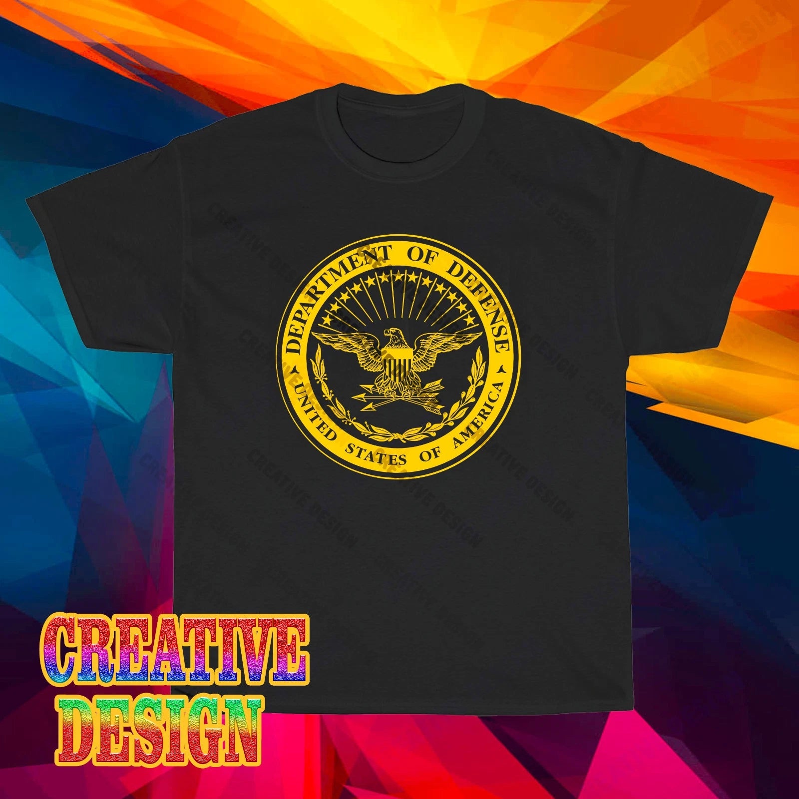 NEW! Department of Defense Seal Logo Long Sleeve T-Shirt Funny Size S to 5XL