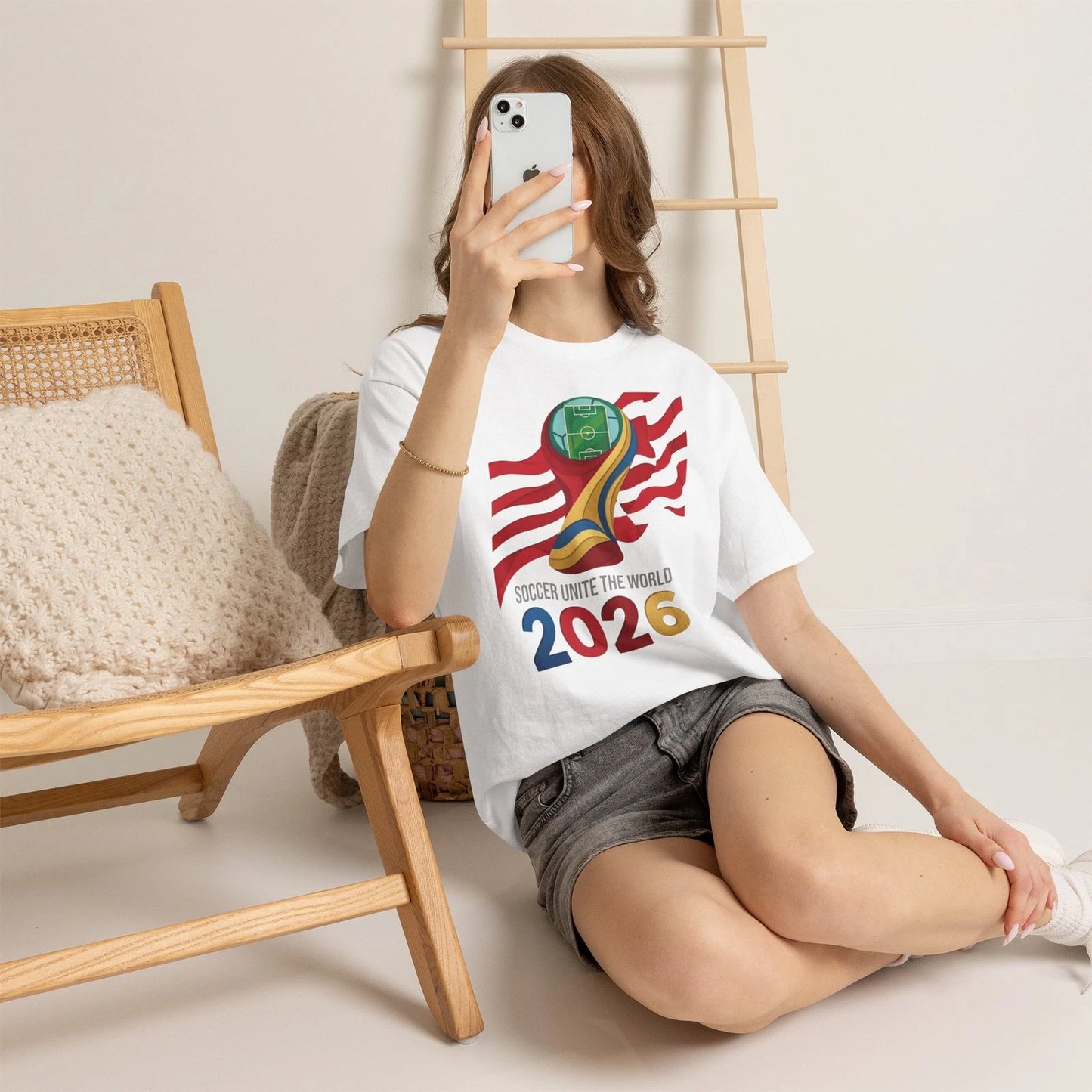2026 Global football Cup Trophy T-Shirt | Soccer Unite The World