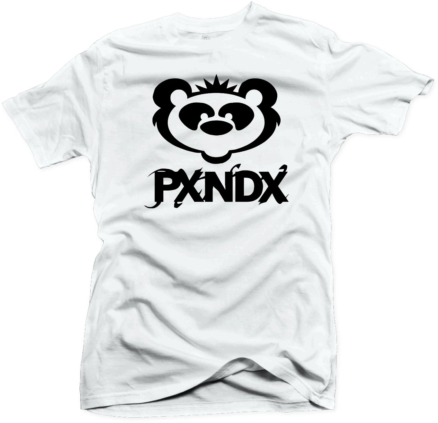 PXNDX PANDA PLAYERA BLANCA / WHITE T-SHIRT BANDA ROCK MONTERREY MEXICO UNISEX
