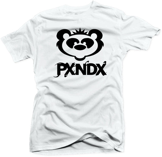 PXNDX PANDA PLAYERA BLANCA / WHITE T-SHIRT BANDA ROCK MONTERREY MEXICO UNISEX