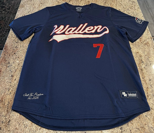 Morgan Wallen Still The Problem Tour Official Merch Baseball Jersey Size Large