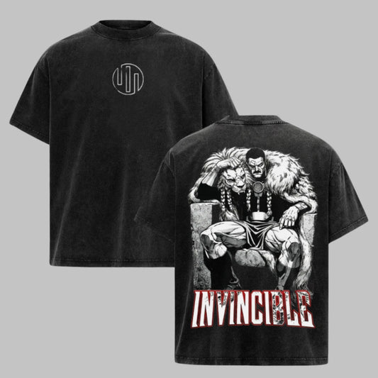 Omni Man Invincible Acid Washed T-Shirt Heavyweight Cotton Comic Fan Gift