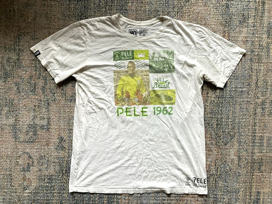 ROOTS OF FIGHT Brazil Brasil Football RETRO 1962 PELE T-SHIRT Soccer Fan Men 3XL