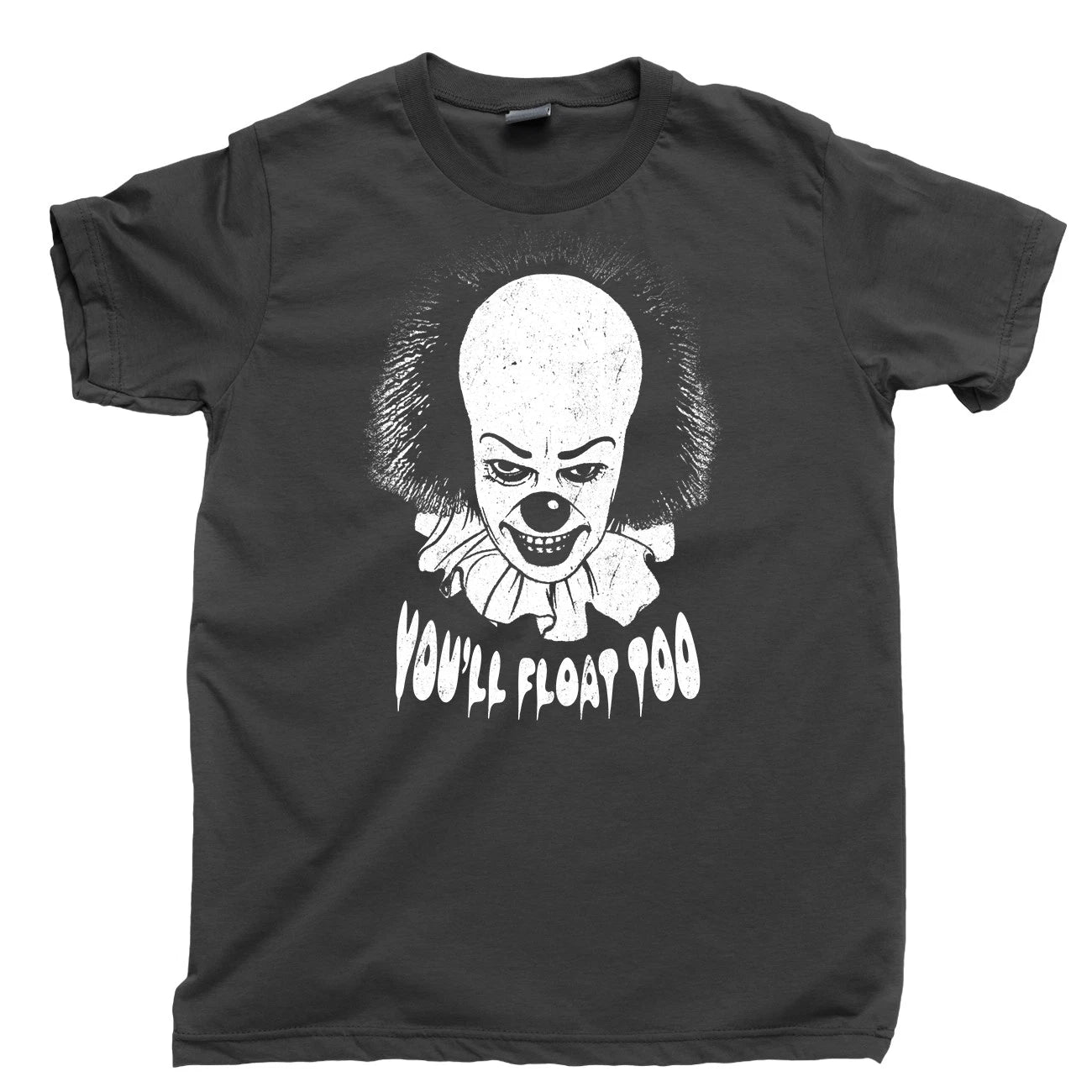 Stephen King IT T Shirt Novel Deadlights PENNYWISE Evil Clown Horror Blu Ray Tee