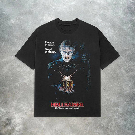 Retro Hellraiser Pinhead Tee – Vintage Horror Movie T-Shirt, Classic 80s Horror