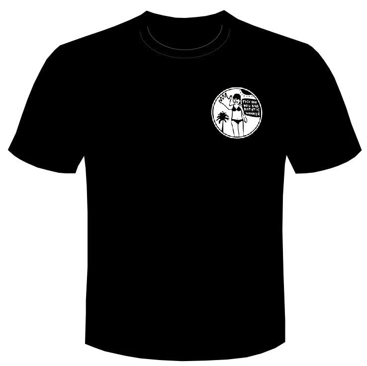 Rik Mayall Bottom tee t shirt FICK ERF BADGE Retro T-shirt TV Young Ones comedy