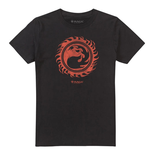 Magic The Gathering Mens T-shirt Fire Mana Top Tee S-2XL Official