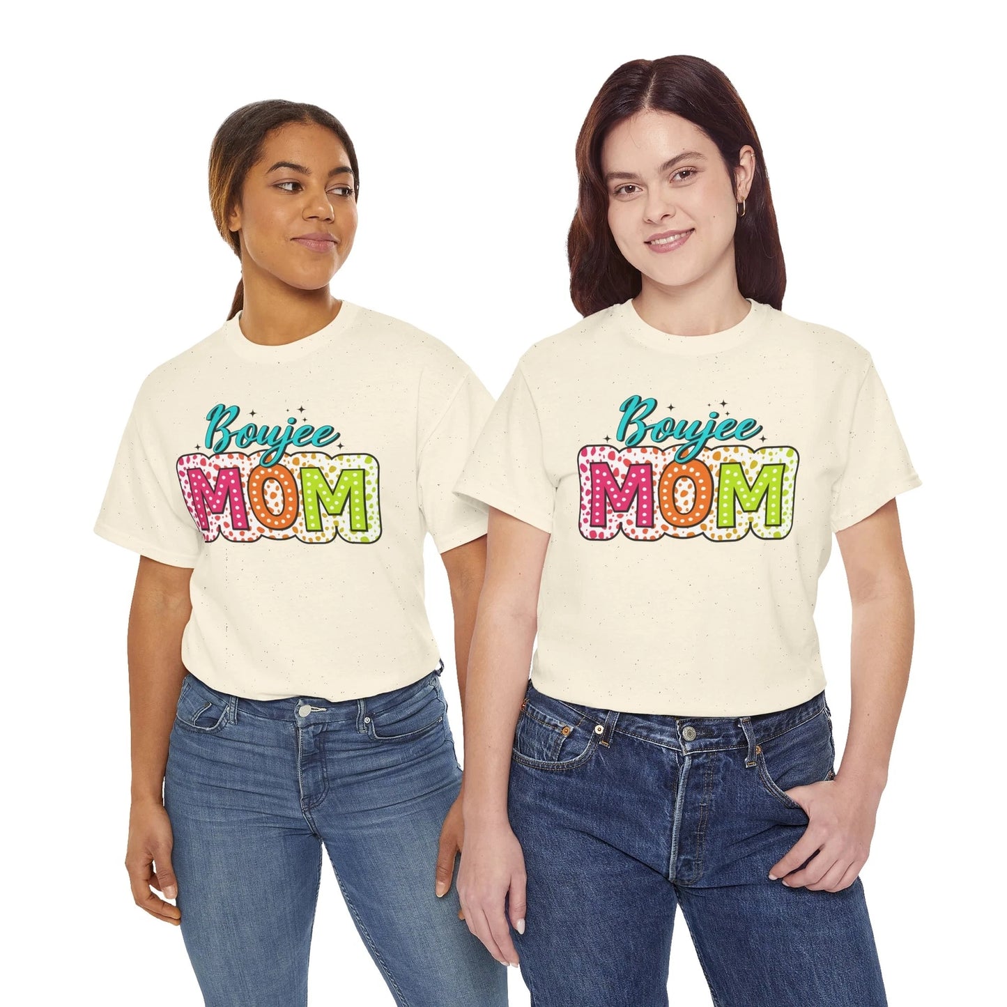 Boujee Mom Tee, Stylish Mother's Day Gift, Unisex Cotton T-Shirt, Fun Mom Shirt,
