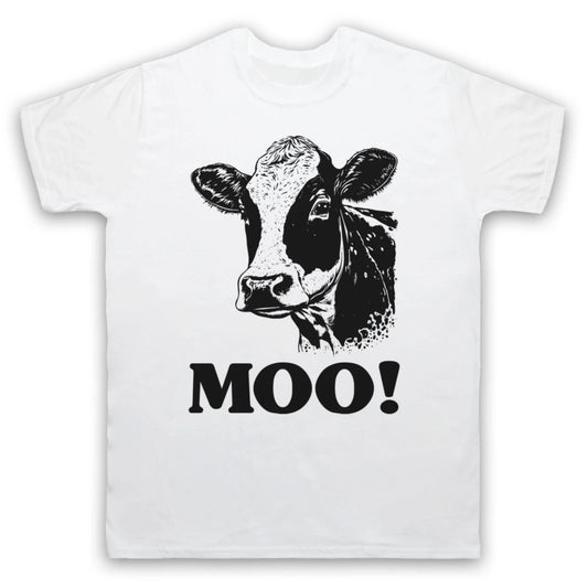 COW MOO! FUNNY SLOGAN BOVINE QUOTE NOISE SILLY MENS & WOMENS T-SHIRT